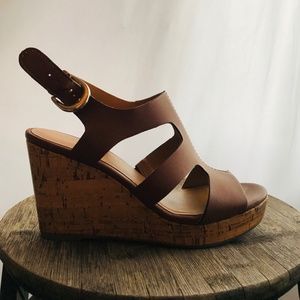 Brown Franco Sarto Wedges